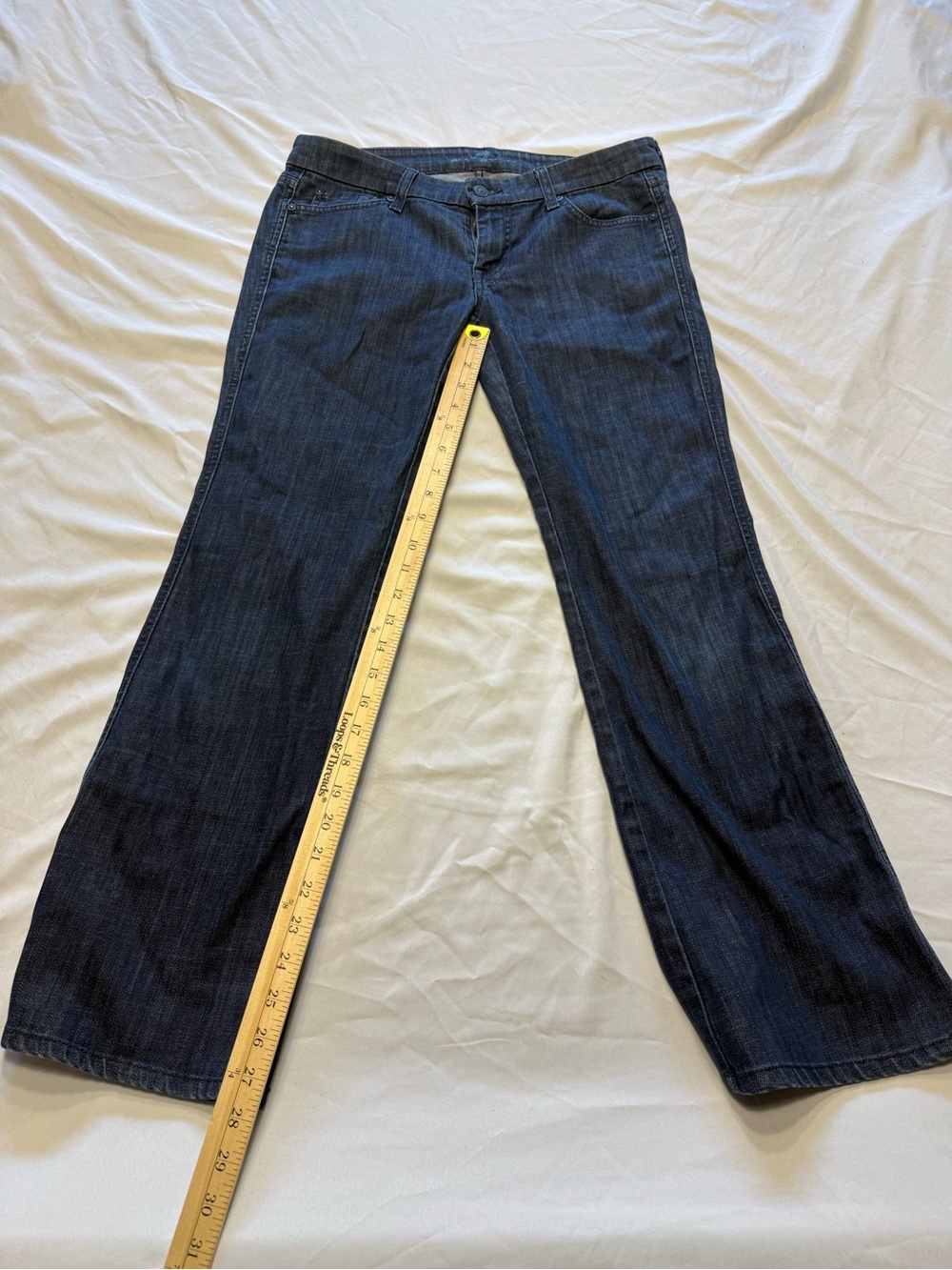7 For All Mankind Dark Indigo Flare Jeans